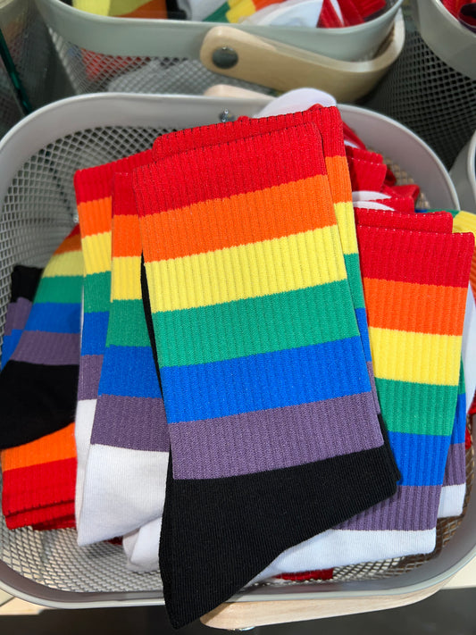 Rainbow sports socks